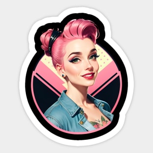 Rockabilly Girl 06 Sticker